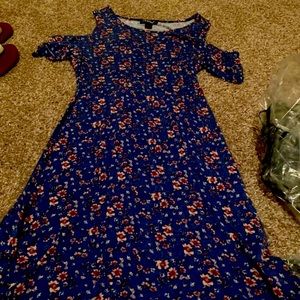Joe Boxer floral dress off the shoulder - M